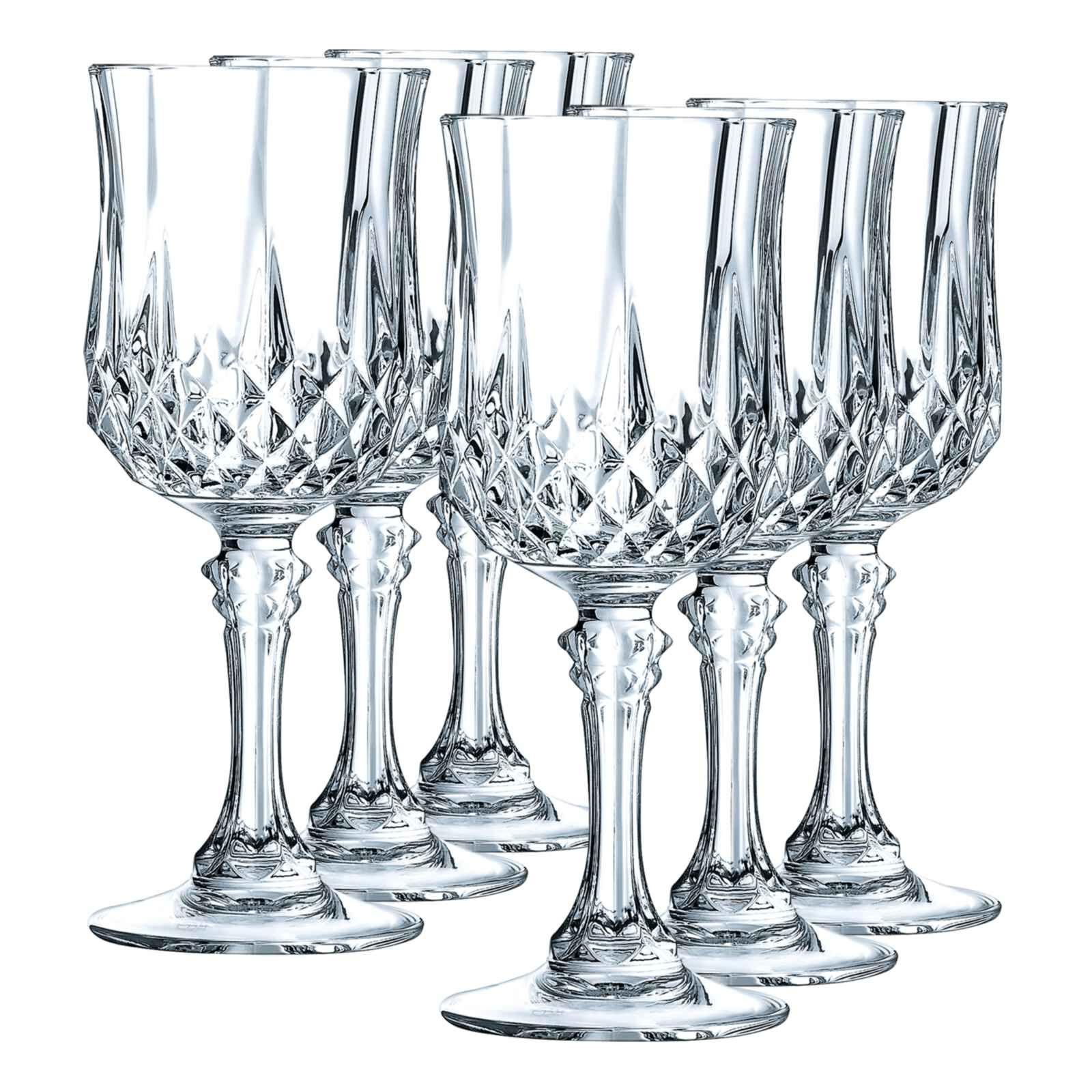 Crystal D'arques Glass Goblets Set 6 /250ML طقم كاسات كريستال