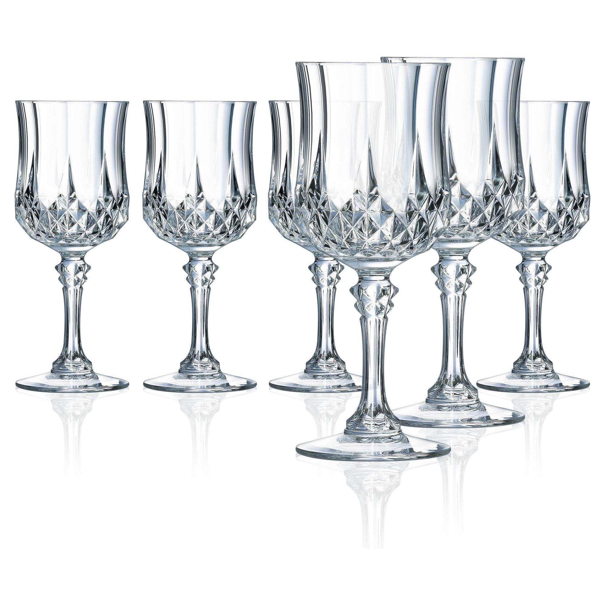 Crystal D'arques Glass Goblets Set 6 /170ML طقم كاسات كريستال