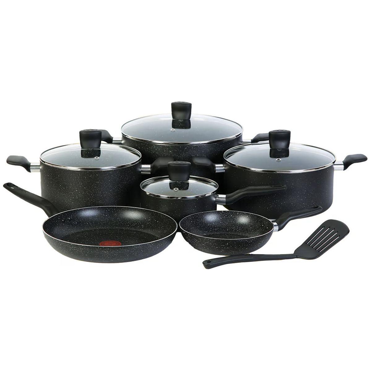 Tefal Dark Stone 11 PCS Set طقم  غرانيت