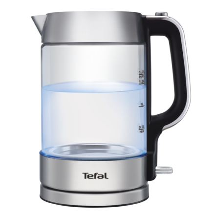 Tefal Kettle Inox Glass 1.7L سخان ماء زجاج