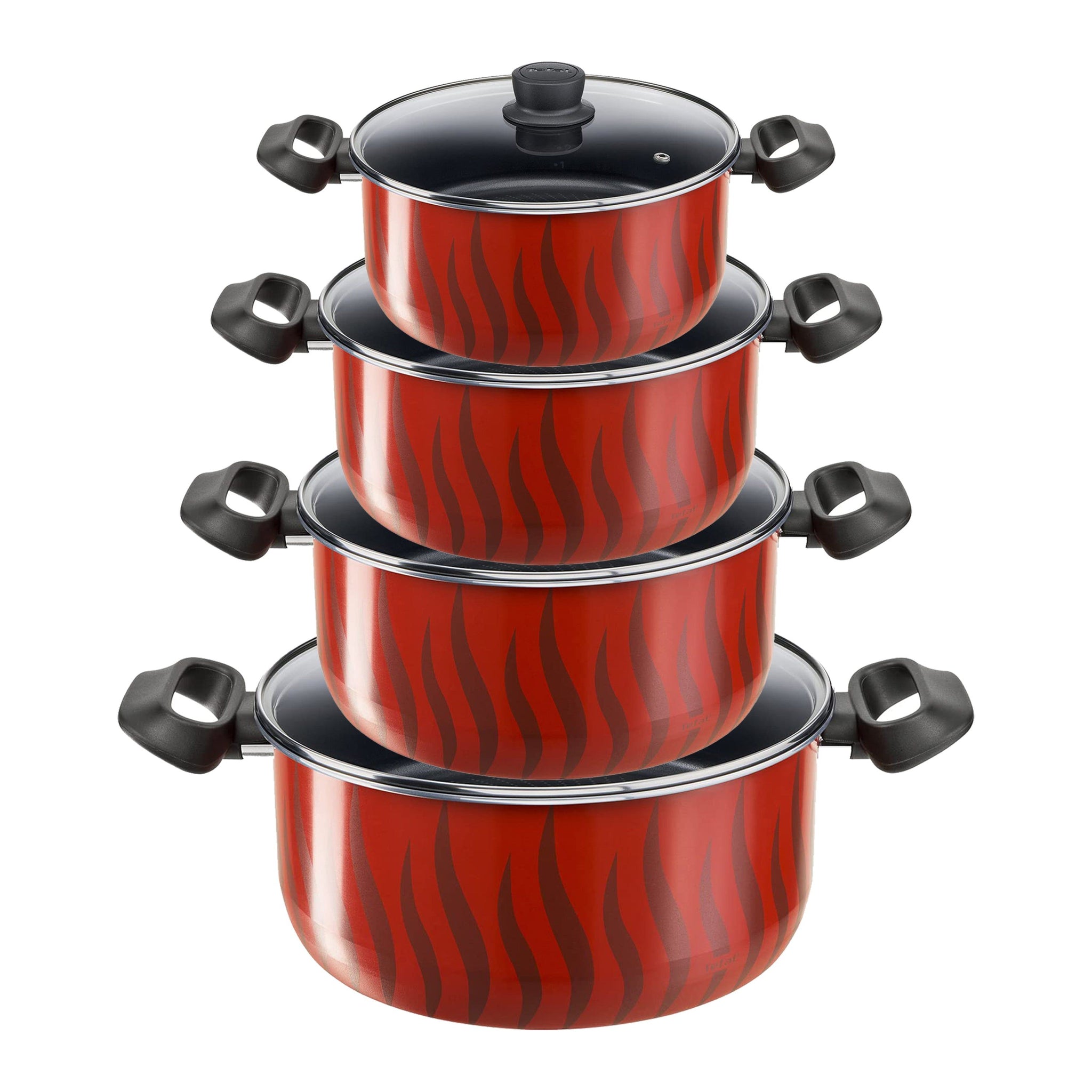 Tempo Flame Dutch Oven Set 18/22/26/30Cm     طقم طناجر 4 قطع