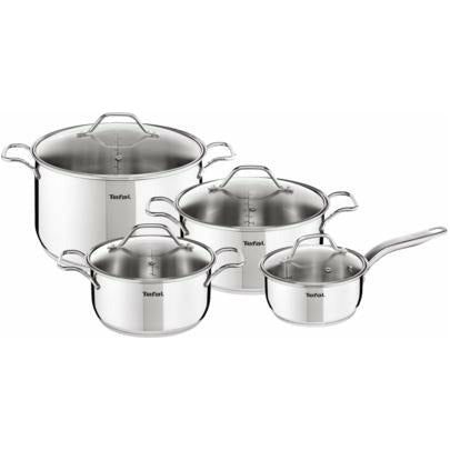 Tefal Intuition Stainless Steel Set. طقم طناجر ستانليس ستيل