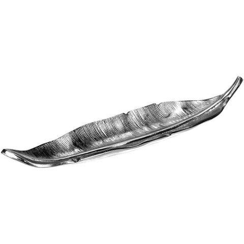 Leaf Platter Metal 49Cm